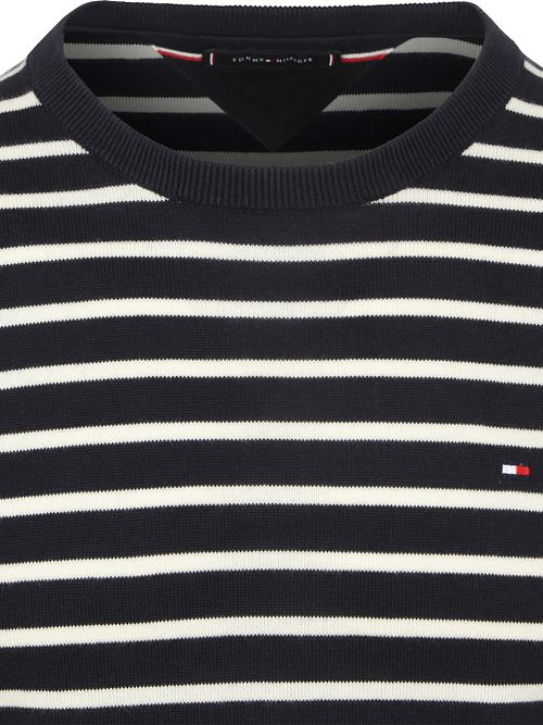 Tommy Hilfiger Trui Streep Navy Product / Detail
