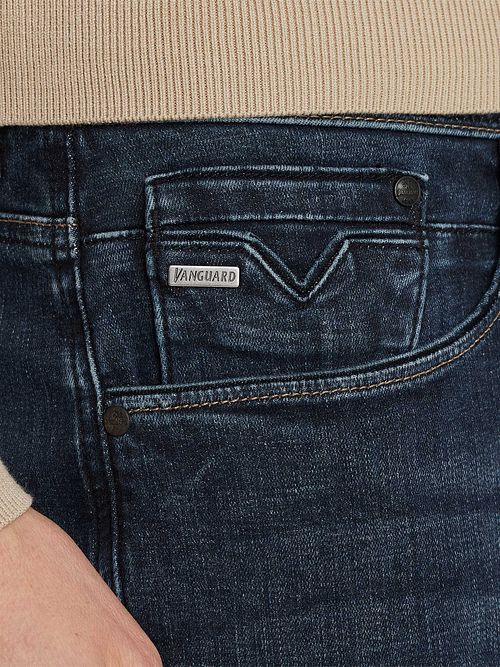 Vanguard Jeans V12 Rider Blauw DBG Model / Detail
