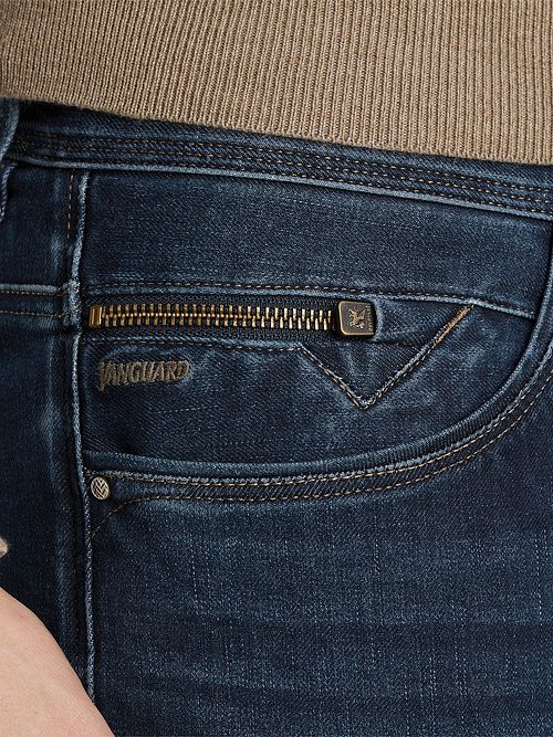 Vanguard V850 Rider Jeans Blauw WMB Model / Detail