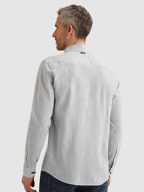 Vanguard Chemise De Lin Blend Bleu Clair Model / Achterkant