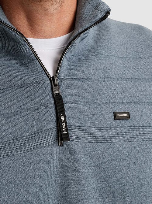 Maglione Vanguard half zip strutturato azzurro chiaro Product / Detail