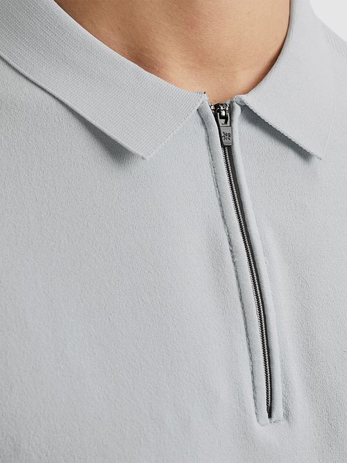 Vanguard Piké Half-Zip Ljusblå Model / Detail