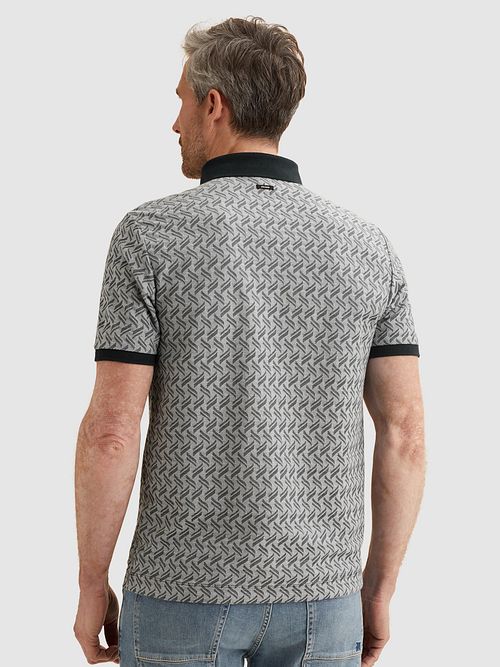 Vanguard Polo De Punto Jacquard Navy Model / Achterkant