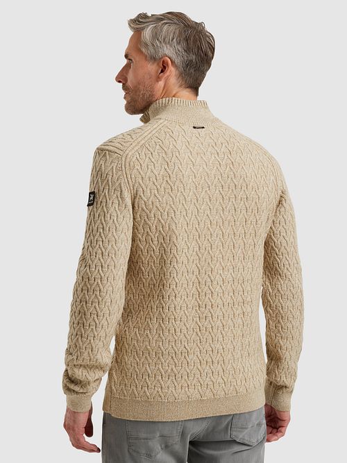 Vanguard Halfzip Pullover Beige Model / Achterkant