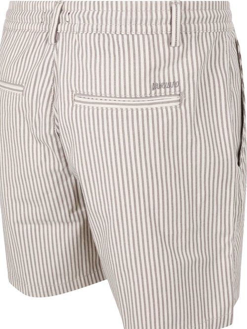 Vanguard Relaxed Pantalones Cortos Rayas Beige Product / Achterkant