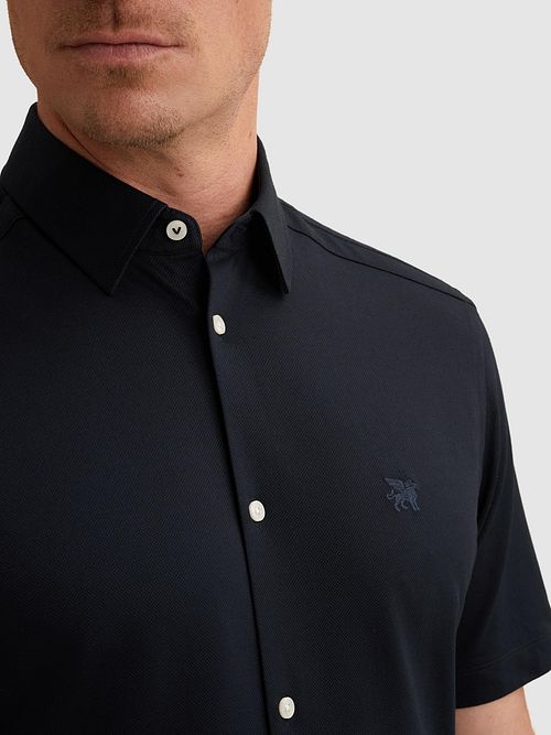 Vanguard Short Sleeve Shirt Jersey Navy Model / Detail