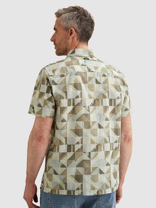 Vanguard Short Sleeve Shirt Print Green Model / Achterkant