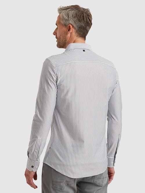 Vanguard Skjorte Elevated Knit Stribe Blå Model / Achterkant