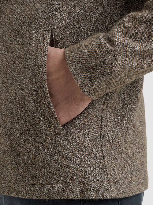 Vanguard Skjortejakke i Børstet Taupe Model / Detail