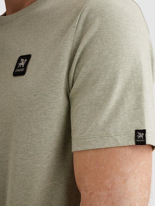 Vanguard T-Shirt Logo Melange Lichtgroen Model / Detail