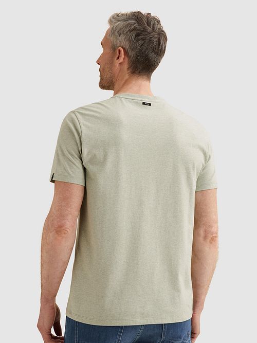 Vanguard T-Shirt Logo Melange Hellgrün Model / Achterkant