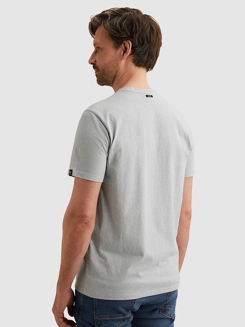 Vanguard T-skjorte Logo Melange Lys Blå Model / Achterkant