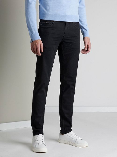 Vanguard V850 Rider Jeans negros CBD Model / Zijkant