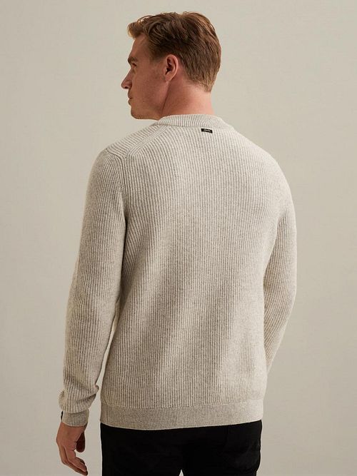 Vanguard Strickjacke Wool Blend Beige Model / Achterkant