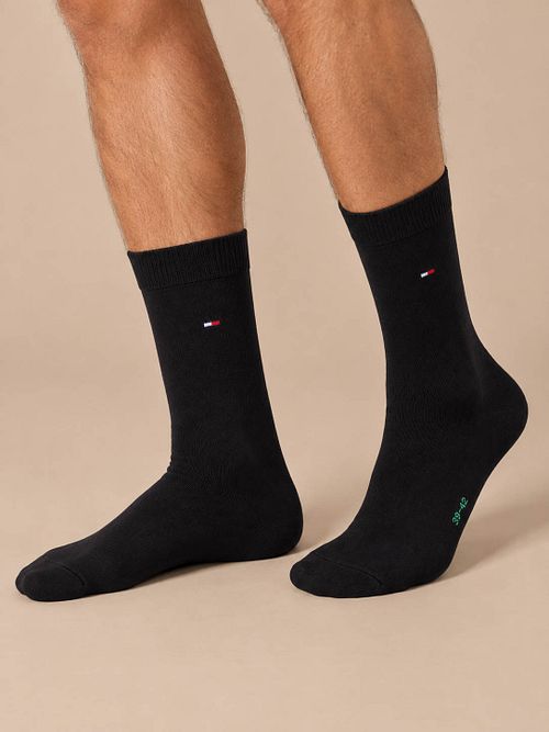 Tommy Hilfiger Classic Calze Green/Black confezione da 2 paia Model / Voorkant
