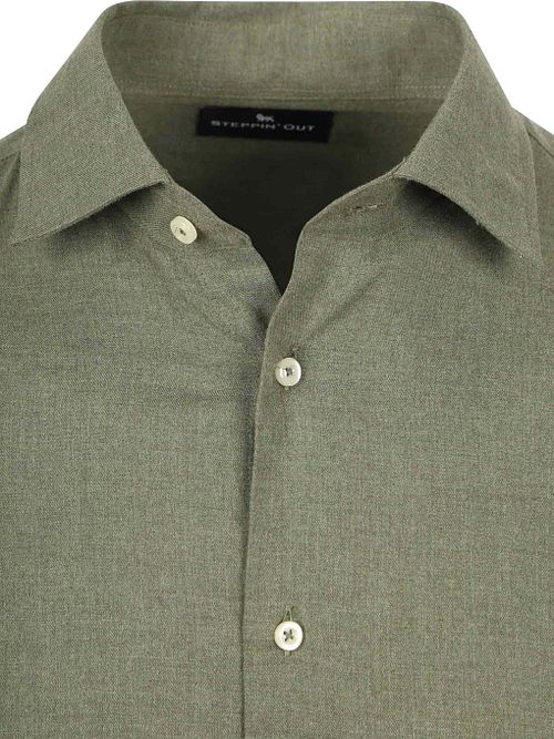 Steppin' Out Camisa Franela Olive Product / Detail