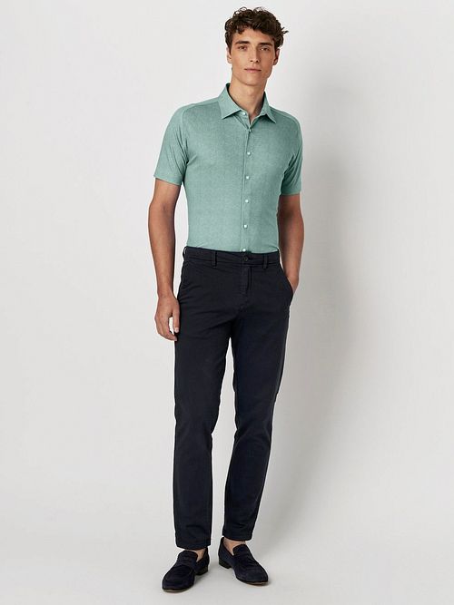 Camisa jersey de manga corta Desoto verde claro Model / Voorkant