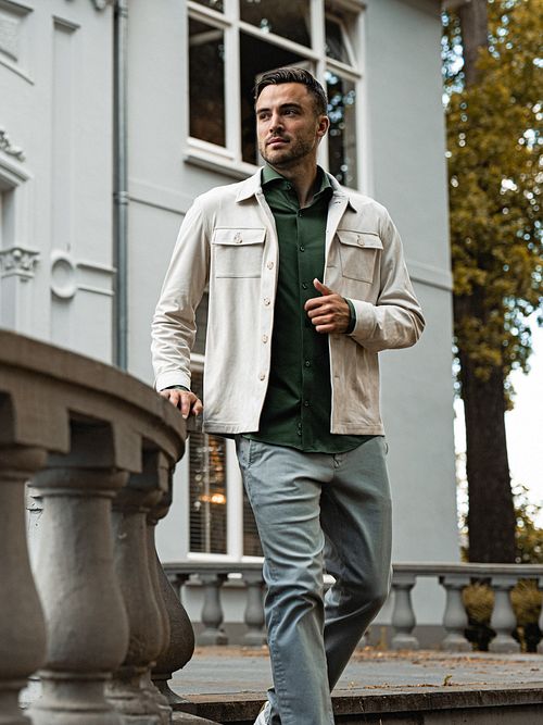 Suitable Sorona Camisa Elegante Dark Green Model / Sfeerbeeld