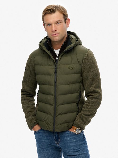 Superdry Storm Chaqueta De Invierno Verde Oliva Model / Voorkant
