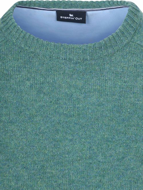 Steppin' Out Jersey Lana Aqua Groen Product / Detail