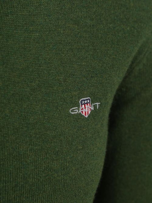 Pullover GANT in lana d’agnello verde muschio Product / Detail
