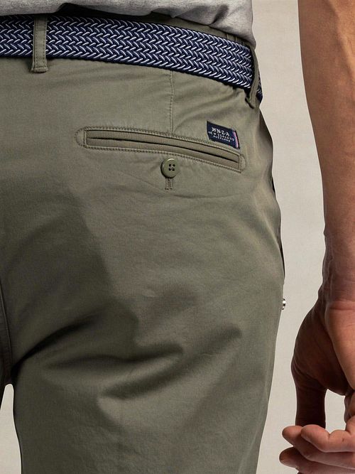 NZA Bermuda Twill Stretch Spring Army Model / Detail