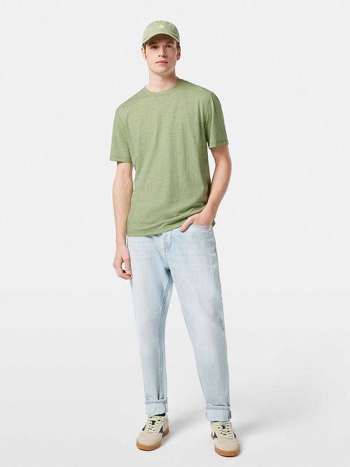 T-Shirt Scotch And Soda mélange verde Model / Voorkant