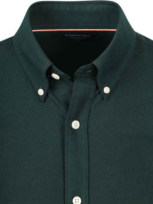 Steppin' Out Chemise Oxford Rayures Vert Foncé Product / Detail