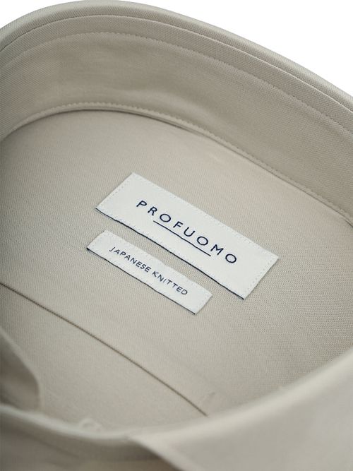 Profuomo Chemise Tricotée Japonais Light Green Product / Detail