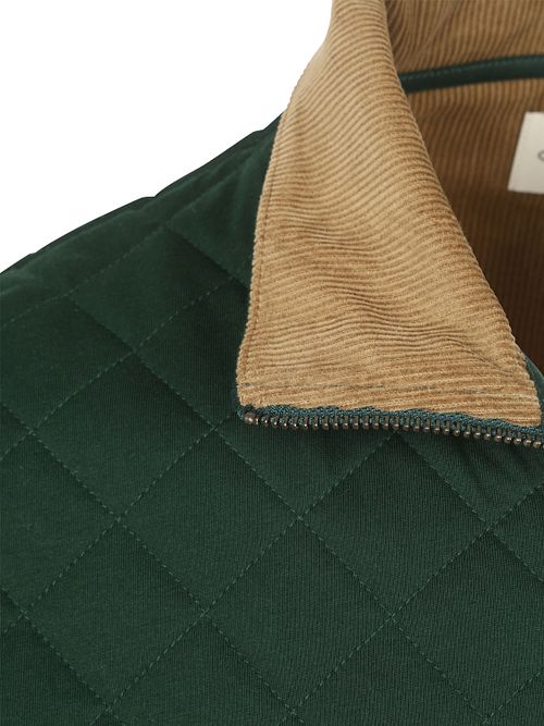 Gant Cardigan Quilted Vert Foncé Product / Detail