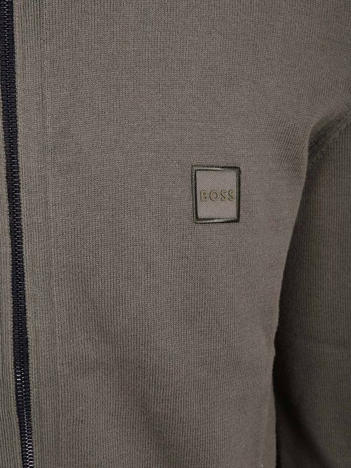 BOSS Pull Kanozip Cardigan Vert Foncé Product / Detail