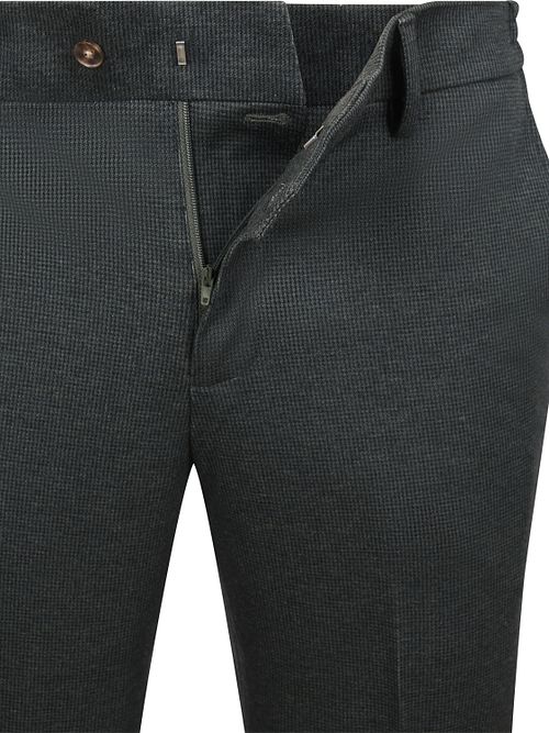Suitable Aiden Pantalon Houndstooth Forest
