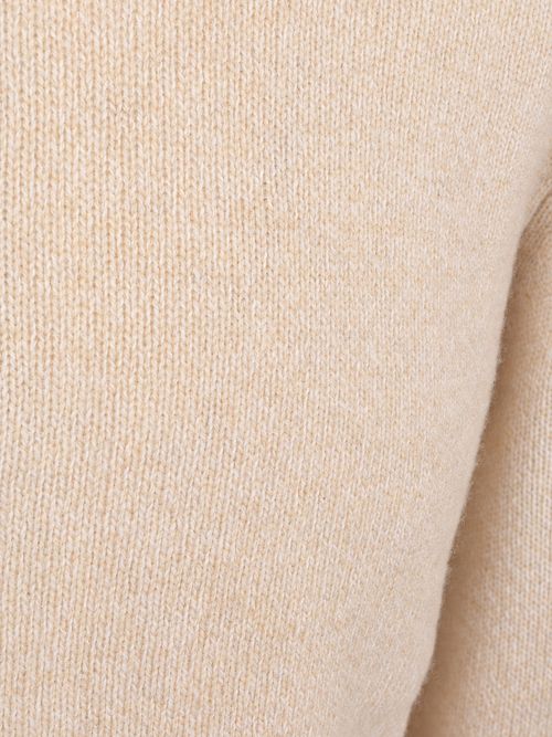 Profuomo Half Zip Pullover Woolblend Sand