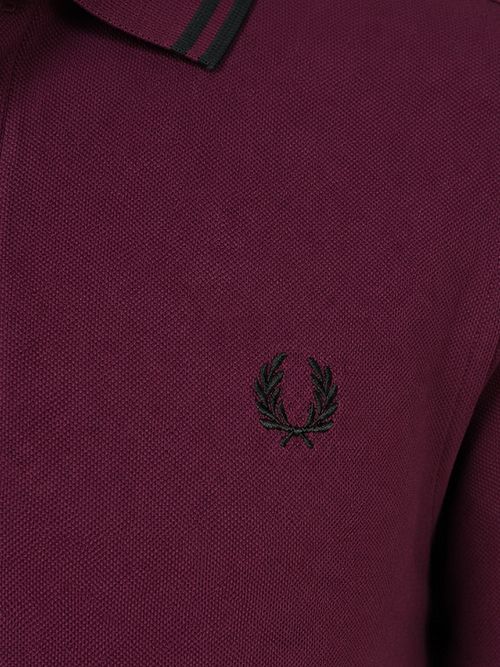 Fred Perry Polo Tipped M3600 Plum 84C