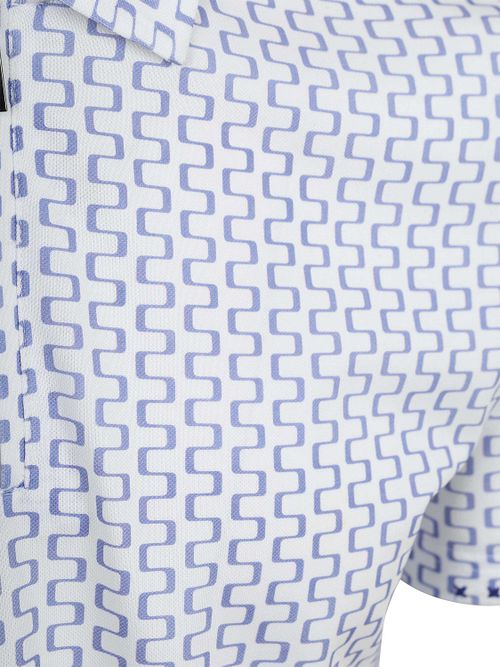 R2 Amsterdam Half Zip Polo Vit med Tryck Product / Detail