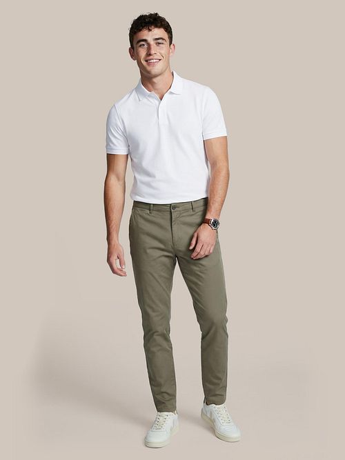 Steppin' Out Piké Polo Vit Model / Voorkant