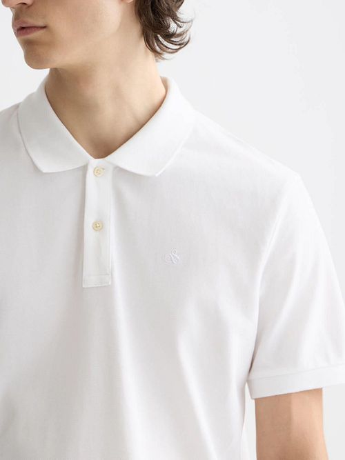Scotch And Soda Core Piqué Polo Vit Model / Detail