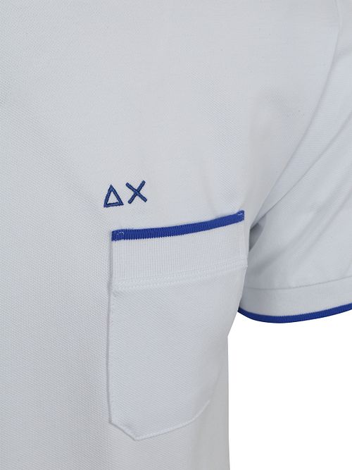 Sun68 Piké T-shirt Fluorrandig Vit Product / Detail