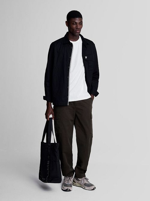 Lyle och Scott T-shirt Enkel Vit Model / Voorkant