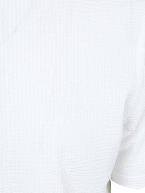 R2 Hemd Seersucker Shortsleeve Weiß