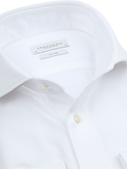 Profuomo Knitted Hemd Weiß Product / Detail