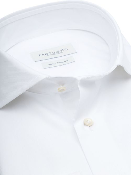 Profuomo Royal Twill Hemd Weiß Product / Detail