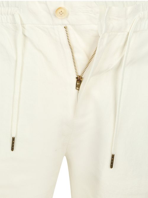 Scotch and Soda Fave Short Cotton Linen Off White