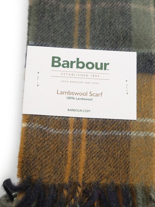 Szalik Barbour Patchwork Tartan w kolorze żółtym Product / Detail