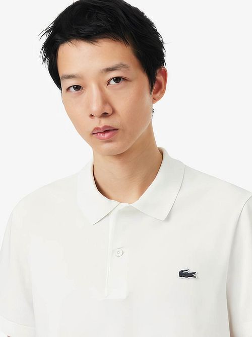 Lacoste Poloshirt Breathable Wit Model / Voorkant