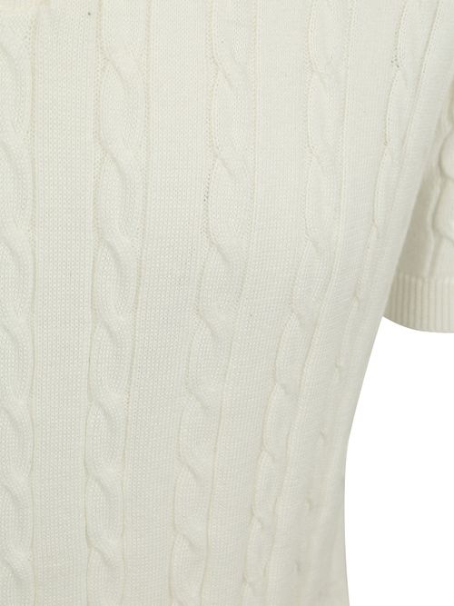 Suitable Respect Poloshirt Knit Cable Ecru Product / Detail