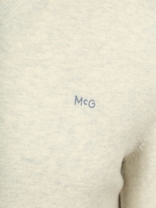 McGregor Pullover Merinowolle V-Ausschnitt Off White Product / Detail