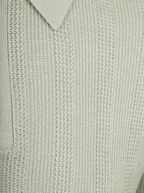 Żakardowa koszulka polo Suitable w kolorze jasnozielonym Product / Detail