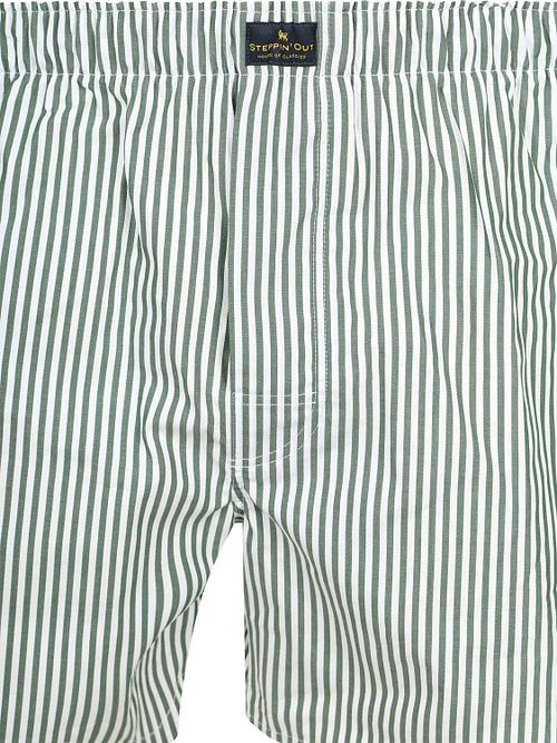 Zielone bokserki Steppin' Out w paski Product / Detail