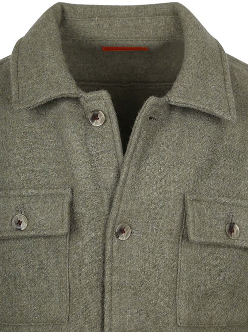 Overshirt Suitable z mieszanki wełny w kolorze zielonym Product / Detail